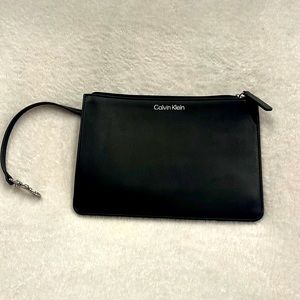 Calvin Klein black leather handbag insert